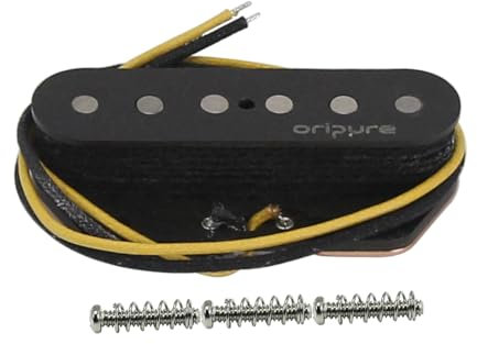OriPure Série V Classique Jazz Tone Alnico 5 Guitare TL Micro pont simple bobine pour guitare électrique TL TE, Noir