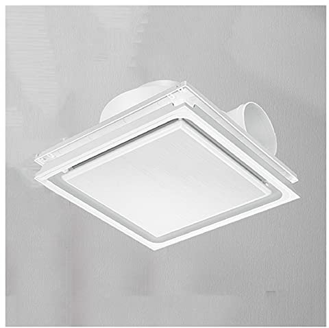 Ventilatore di Scarico Ventilatore da ventilazione del soffitto integrato Ventilatore bianco Domestico Bagno Ventilatore di scarico Silenzioso Ventilatore di scarico for la toilette, 30 × 3 0CM, 19W,