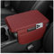 Upgraded Mittelkonsole Auto Armlehnenschoner,Microfiber Leder Auto Armlehnen Polster mit 2 Autositz Organizer Aufbewahrungstaschen,Universelle Auto Zubehör Innenraum für Armlehne Auto (Rot)