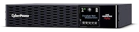 CyberPower Line-Interactive USV PR3000ERT2UC 3000VA/3000W Rack/Tower 2U Schwarz, Reine Sinuswelle, Active PFC, AVR, BMS, GreenPower Bypass, drehbares LCD, Cloud Card, USB, Smart-Slot, 19 Zoll Railkit