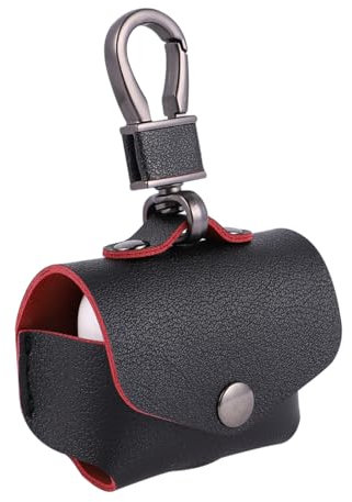 HOMSFOU Custodia per Auricolari in Pelle Appositamente Progettata con Chiusura a Scatto per Portachiavi Accessorio Portatile