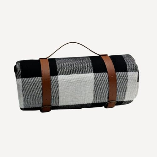 Yusri Picknickdecke Wasserdicht, XXL Stranddecke Sanddicht Campingdecke mit Tragegriff, Tragbare Waschbar Strandmatte, Picnic Mat für Outdoor Wandern Park Beach (Grau, 300x200cm)