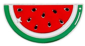 BOWTONG Wassermelonen-Emaille-Anstecknadel: niedliche Emaille-Pins – Fruchtförmige Cartoon-Brosche für Sommer, Revers, Taschen, Halsband, Zubehör, Geburtstag