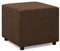 Mebligo - Fußstütze für Sessel 50 x 50 cm NEO Kollektion, Bequemer Hocker als Auflage, Pouf Hocker, Aus Hochwertigen Materialien, Sitzpouf, Fusshocker Gepolstert für Sessel, Braun