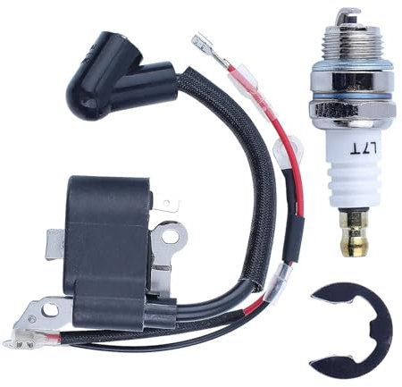 LALAL Bujía de bobina de encendido for Husqvarna 235 136 137 141 23 26 36 41 w E-ring motosierra repuestos