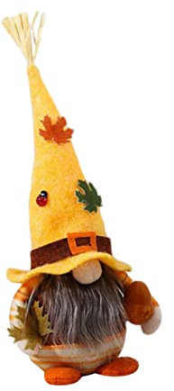 Cabilock Muñeca De Hadas De Otoño Muñeco Enano Estampado Creativo Arce Enano para Decoración De Fiestas para Fotos De Otoño