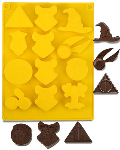 Thapncow Silikonform Pralinen, Silikonformen, Harry Silikonformen, 3D Schokolade Silikonform, Wizard Antihaft Silikonformen, für Kuchen Dekoration, Süßigkeiten, Pralinen