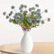 HOTUT Künstliche Kiku Blumen, 10 Stück Mini Chrysanthemen mit langem Stiel, Kunstblumen Pompon Chrysantheme, Blumendekor für Arrangement, Tischdekorationen, Partydekorationen - Dunkelblau