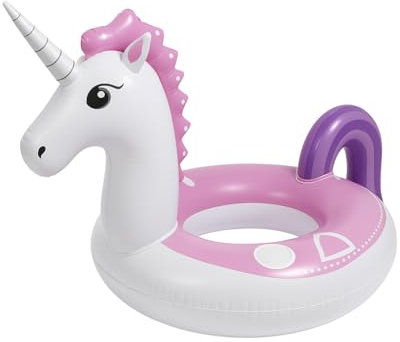 MewVeer Schwimmring Erwachsene, Aufblasbarer Pool Schwimmring für die Wasserlounge im Freien, luftmatratze Pool, Pool-Schwimmspielzeug, Einhorn Schwimmreifen für die Sommer Strand Party