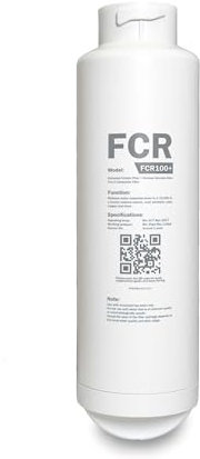 FCR100+ Ersatzfilter für Health Rise Pure Water Pro – Umkehrosmose-Membran mit Aktivkohle – 1/10.000 Mikron Feinfilter – bis zu 12 Monate Nutzungsdauer – kompatibel mit Frizzlive WB99 & Sunik