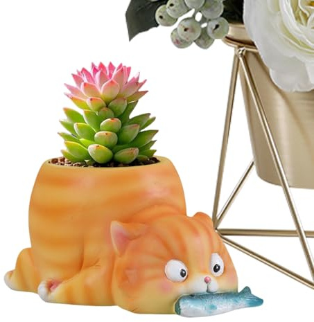 Generisch Außenbereich Tierpflanzkübel Tier-Blumentopf | Dekorative Cartoon Resin Pflanzgefäße Für Wohnzimmer Schlafzimmer Küche Garten Balkon