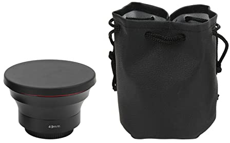 Weitwinkel Kamera Objektiv 0.43X HD Weitwinkelobjektiv mit Makro, Aluminiumlegierung, Filtergewinde - Hohe Lichtdurchlässigkeit, Abnehmbares Makro, Für Porträt und Landschaftsfotografie