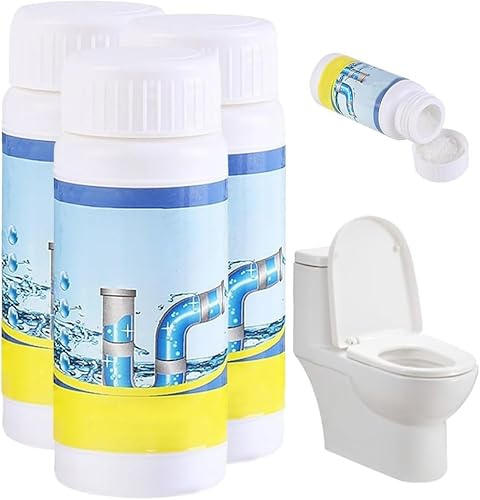 Abflussreiniger Extra Stark, 2025 Neu Rohrfrei Extra Stark Rohrreiniger Drain Cleaner Bad Reiniger, Reinigungsmittel Pipe Cleaner für Küche Bad Toilette Balkon Alle Rohre (3)