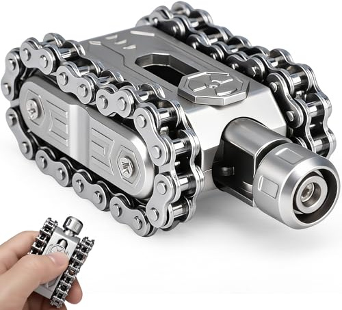 Fidget Roller Slider für Kinder und Erwachsene, Metallkettenspielzeug mit Tastfeedback und Klickgeräuschen, sensomotorisches Spielzeug zur Stressbewältigung, Coole Bürotischdekoration für Zuhause