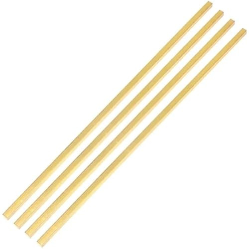 XIANGGUA H59 Brass Flat Bar Plate Strip Thicknesses 2mm 3mm 4mm 5mm 6mm 8mm Pure Copper Rectangular Solid Metal Sheet Length 500mm(Thickness 2mm,6x500mm)