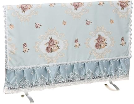 Couverture TV 32 37 40 42 43 55 Le Couvercle Anti-poussière à Surface incurvée LCD de 65 Pouces ne Peut Pas être retiré Lors du démarrage Moniteur téléviseur(Jasmine Blue,40inch)