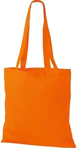 Shirtinstyle Premium Stoffbeutel Baumwolltasche Beutel Shopper Umhängetasche, Farbe orange