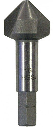 Connex COX969316 Senker 1/4 Zoll 16 mm HSS, 3-Schneider, Sechskant-Schaft