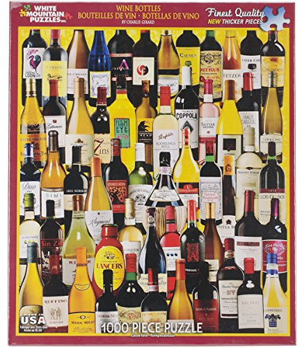 White Mountain Puzzles Jigsaw Puzzle 1000 Pieces 24 x 30-inch, Wine Bottles