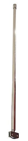 ONDÉE, Barre de fixation de plafond verticale pour paroi de douche à l'italienne de 8 mm, Longueur 80 cm, Acier inoxydable chromé, Ajustable, Livraison rapide