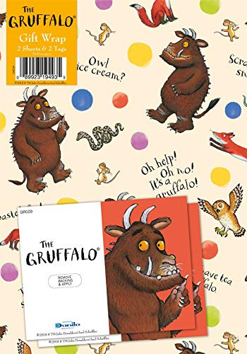 The Gruffalo Geschenkpapier, 2 Bögen und 2 Geschenkanhänger