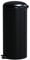 KITCHEN MOVE Cubo de Cocina de Pedal 30 L Urban Negro, Acier inoxydable, 29 cm