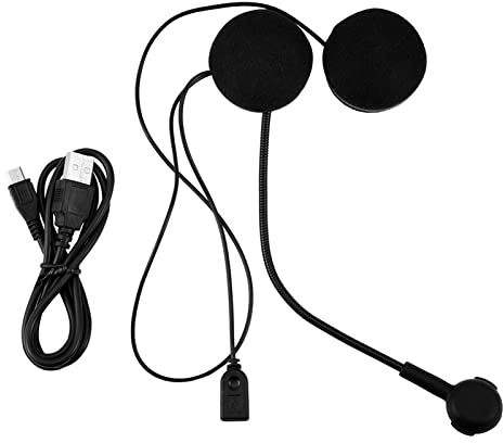 Walkie Talkie Bluetooth Kopfhörer, Motorradhelm Kabelloses Bluetooth HiFi Stereo Kopfhörer Headset HD Mikrofon mit Freisprechfunktion und eingebautem