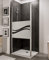 Schulte paroi de douche fixe à l’italienne 120 x 190 cm, avec déflecteur 30 cm pivotant 180°, barre 122 cm incluse, profilé aspect chromé, verre de sécurité 5 mm antical, réglage 120.0-121.8 cm
