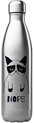 Bouteille Gourde Isotherme Acier INOX 500 ML imprimé Citation Chat G1796