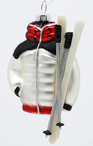 condecoro Skijacke Ski Christbaumkugel - Ski-Christbaumkugel - Weihnachtsdeko - Glas - Weihnachten