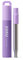 ZOKU - Cannuccia portatile per portachiavi, tasche, borse e altro ancora, cannuccia riutilizzabile in acciaio inox con bocchino e custodia in silicone, regolabile fino a 22,9 cm, viola