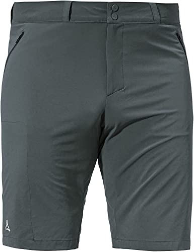 Schöffel Herren Shorts Hestad M, kurze Wanderhose mit elastischem Bund, schnell trocknende Outdoor Hose aus 4-Wege-Stretch, asphalt, 56