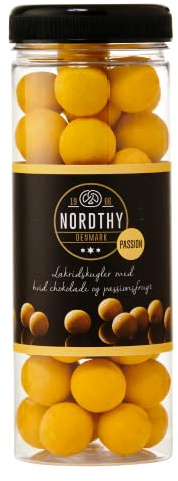Nordthy Schokoladen Lakritz Kugeln mit Passoinfruit 300g