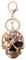 AJRUIER Schädel Totenkopf Schlüsselanhänger,3D Damen Neuheit Kreativ Skull Schädel Kreativ Neuheit Bling Multicolor Kristall,Gold
