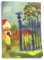 Printistico Poster August Macke - Gartentor Kunstdruck ohne Rahmen, Wandbild - A4, A3, A2, A1, A0, XXL - Wohnzimmer, Schlafzimmer, Küche, Deko