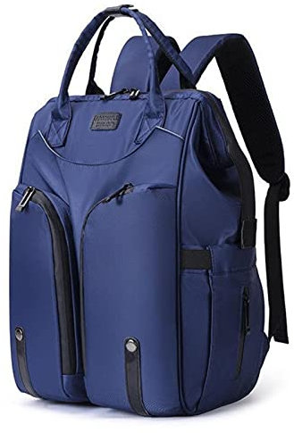 XKUN Sac à Dos Femmes Oxford Sac À Dos Multifonction Imperméable Sac À Dos Sac À Dos De Grande Capacité Sacs De Couches À Changement De Bébé-Blue