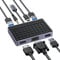Yottamaster USB C Hub Dual Monitor, 7-in-1 USB-C Hub with 4K HDMI, VGA, 3 USB-A, 100W PD, Audio for Macbook Pro/Air, XPS and More USB C Laptops