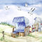IHR Ideal Home Range - Papierservietten STRANDLUST 20 St. Cocktail-Servietten 25 cm x 25 cm