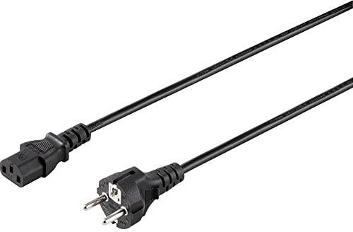 Sygonix SY-5042692 Kaltgeräte Anschlusskabel Schwarz 2.00m