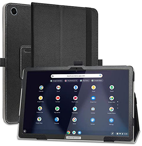 MAMA MOUTH Compatible avec Lenovo ideapad Duet 3 Coque,Slim Fit PU Cuir Etui et Pliable Stand Housse Support Ultra-Mince et Léger Etui Case pour 10.9 Lenovo ideapad Duet 3 chromebook 11,Noir