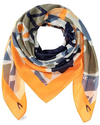 camel active Damen Schal Blau-Orange, womenswear-OS
