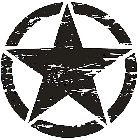 Auto Aufkleber Stern Aufkleber, Auto Persönlichkeit Grafik Vinyl Aufkleber,Wasserdicht Karosserie Aufkleber Autoaufkleber Seitenaufkleber Auto Styling Dekoration,Schwarz