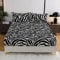 Damier Winter Spannbettlaken 100x200cm Schwarz Weiß Leopardenmuster Flauschig Warm Samt Bettlaken Cashmere Touch Plüsch Spannbetttuch Geeignet für 30cm Matratze