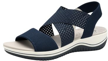 Jana Coshy Damen Sandalen flach Elastisch Vegan