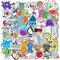 50 Stück Physik Biologie Aufkleber Laptop Telefon Gitarre Skateboard Motorrad Fahrrad Labor Vinyl Stickers Wasserdicht Ästhetisch Student Wissenschaftlich Aufkleber für Jugendliche Kinder Erwachsene
