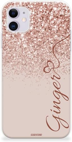 CaseStone Personalised Phone Cases fit Apple iPhone – Custom Design Made in UK Clear Soft Silicone Floral Case Cover – Great Gifts for Valentine’s Day, Birthday, Christmas (06, iPhone 15)