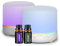 Aroma Diffusoren 200ml Bunte ätherisches Öl Diffusor mit Einstellbarer Nebel-Modus, Auto Off Aroma Diffusor für Schlafzimmer/Büro/Reise (White-2Z-JY03)