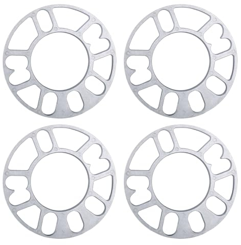 4pcs Autos Spurverbreiterungen, 4/5 Löcher Rad Distanzscheiben, Universal Radabstandshalter Unterlegscheiben Platte, Aluminium Legierung Distanzscheiben Scheibe (10 mm)