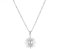 DJADEE Kette Sonne Anhänger, 18 Karat vergoldet, Edelstahl, wasserfest, hypoallergen, verstellbare Länge, Sonnenkette UVP:35€ (SILBER)