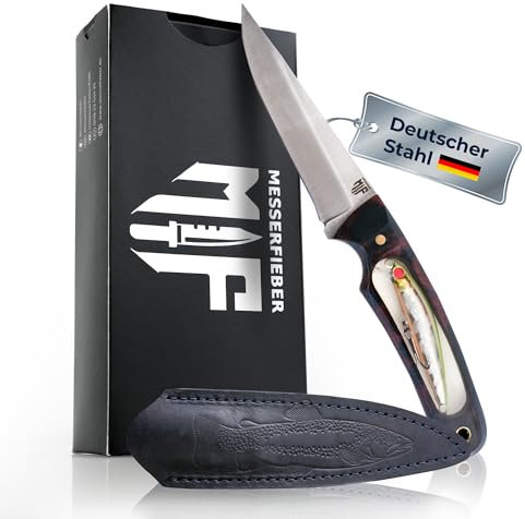 Messerfieber Wobbi Angler Messer mit Wobbler Rot/Schwarz